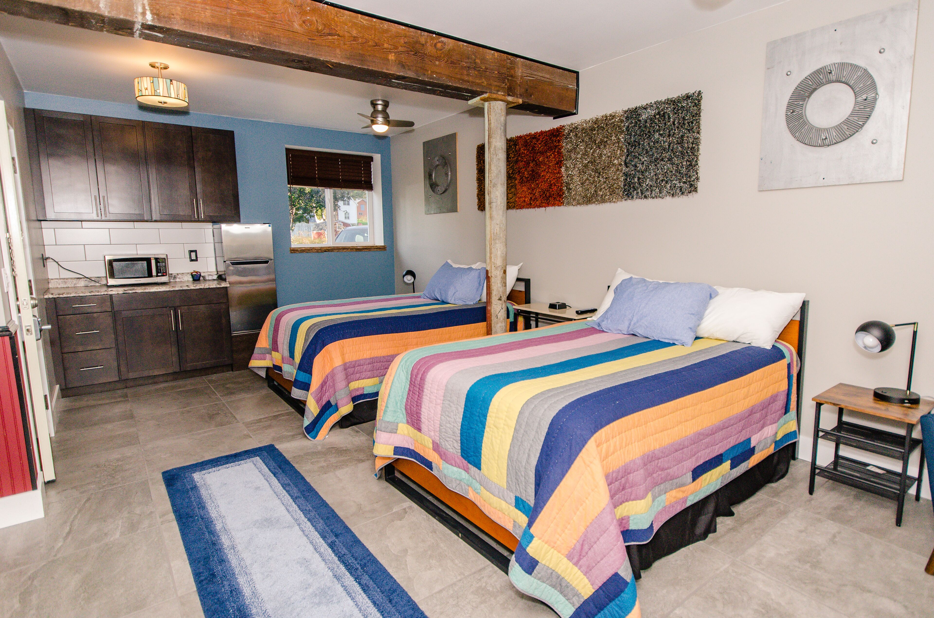 superior suite, 2 double beds, refrigerator & microwave, ground floor (thoftne) | 1 bedroom, egyptian cotton sheets, premium bedding, pillow-top beds