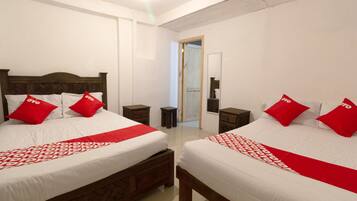 Standard Room, 2 Double Beds | Desk, laptop workspace, soundproofing, free WiFi