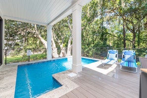 A heated pool - 113 Custom Sandcastle, Pool, Hot Tub, Kids Suite (Hilton Head Island)