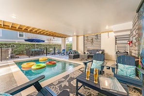 A heated pool