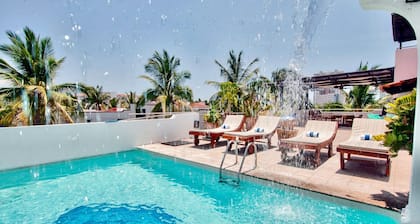 PentHouse Villa+Best Central Location+Private Pool+3 min BEACH