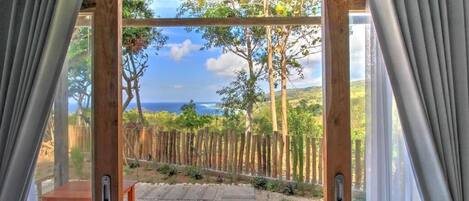 Dobbeltrom – deluxe, sjøutsikt | Terrasse/patio