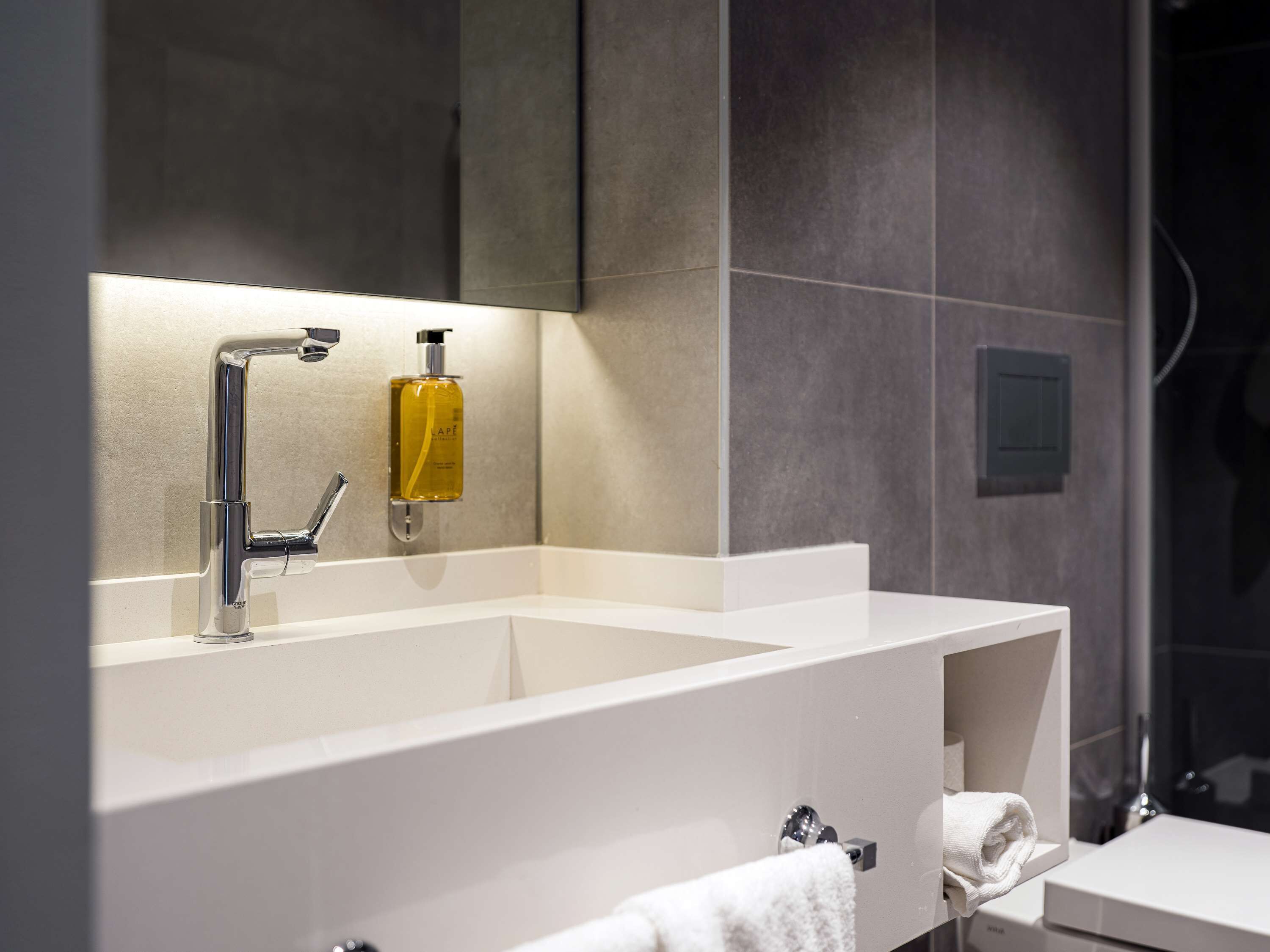 shower, free toiletries, hair dryer, bathrobes