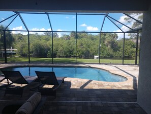 Una piscina riscaldata