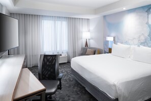 Roupas de cama premium, individualmente mobiliados, escrivaninha