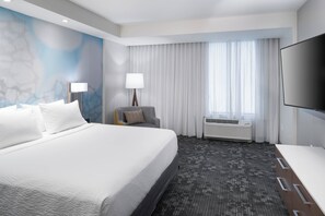 Premium bedding, individually furnished, desk, laptop workspace