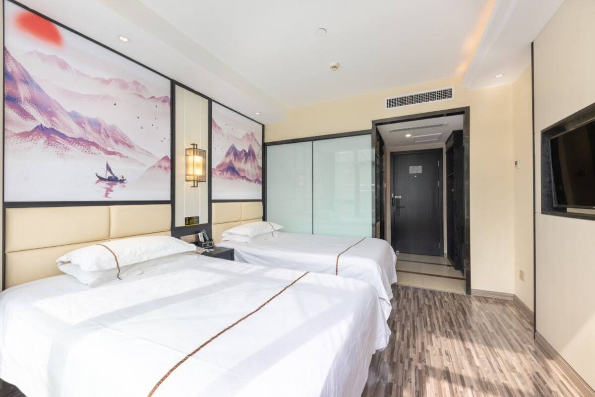 ห้องเอลีททวิน | ผ้าม่านกันแสง, ห้องเก็บเสียง, Wi-Fi ฟรี, ผ้าปูที่นอน