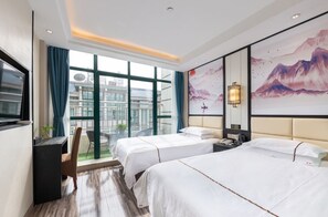 Elite Twin Room | Blackout drapes, soundproofing, free WiFi, bed sheets