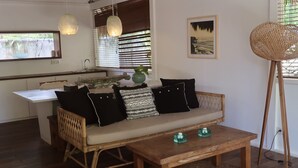 Villa, 1 kingsize-seng, privat basseng, bassengutsikt (Batu Sepatu) | Oppholdsområde
