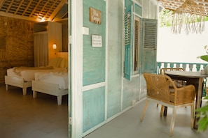 Habitación Deluxe con 1 cama doble o 2 individuales | Terraza o patio