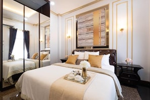 4 habitaciones, ropa de cama de alta calidad y camas con efecto memoria