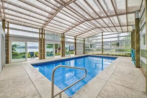 Indoor pool, a heated pool