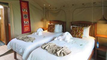 Comfort Tent | 1 bedroom, desk, iron/ironing board, bed sheets