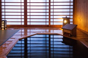 Shione 101, Japanese-Western Room with Open-Air Bath, Non smoking | Bathroom | Separate tub and shower, free toiletries - Ryokan Kiyoto (Minamiboso)