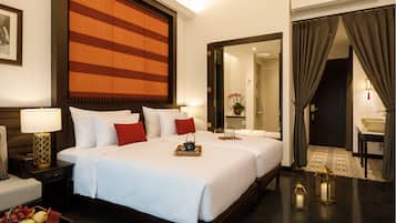 Free minibar, in-room safe, desk, laptop workspace