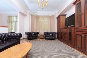 Leilighet, 1 soverom | Oppholdsområde | Flatskjerm-TV