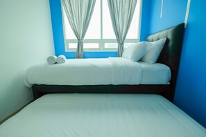 Room | 2 bedrooms, desk, free WiFi, bed sheets - Minimalist 2BR Apartment at Springhill Terrace Residence (Jakarta)