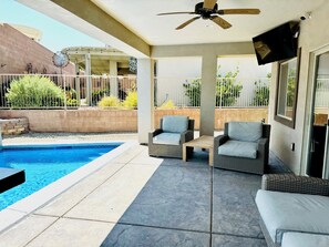 Pool - Nevada Nights Villa by Mesquite Vacation Rentals with Putting Green & Pool! (Mesquite)