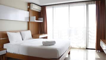 Kamar | Meja kerja, Wi-Fi gratis, dan seprai linen