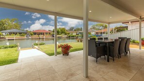 Dining - A Waterfront Haven, Absolute waterfront with private jetty and WiFi (Forster)
