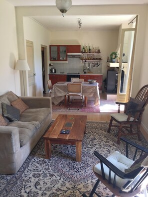 Fireplace, foosball, books, offices - Riverside house, in quiet village, close to lake and restaurants (Puivert)