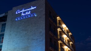 A building with a sign that reads "Ambassador Hotel Boutique." - Ambassador Boutique Hotel (Jerusalem)