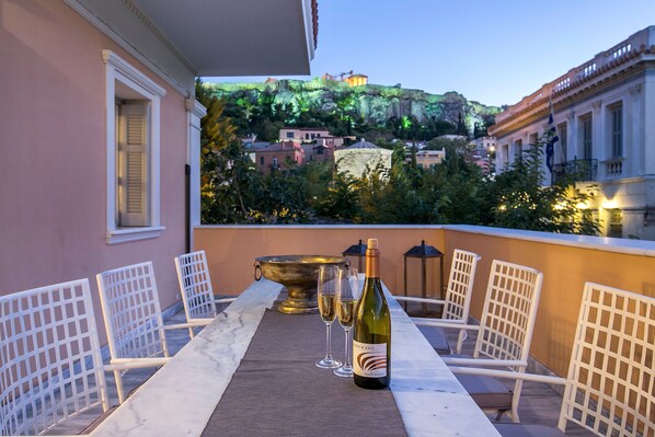 Luxury Apartment | Terrace/patio - Aerides 3 Luxury Suites (Athens)