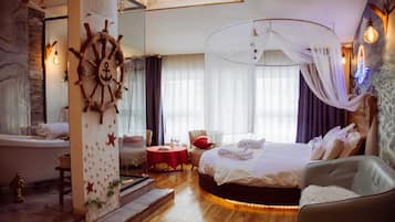 Premium-dobbeltværelse - 1 kingsize-seng | Egyptiske bomuldslagner, premium-sengetøj, dundyner