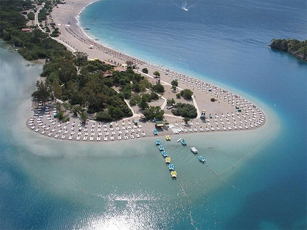 View of Olu Deniz beach.