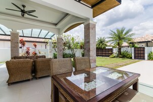 Vila superior, 3 quartos, para não fumantes, cozinha | Vista do quarto