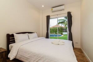 Standard-Villa, 3 Schlafzimmer, Nichtraucher, Küche | 3 Schlafzimmer, Verdunkelungsvorhänge, Bügeleisen/Bügelbrett