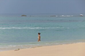 Beach nearby, sun-loungers