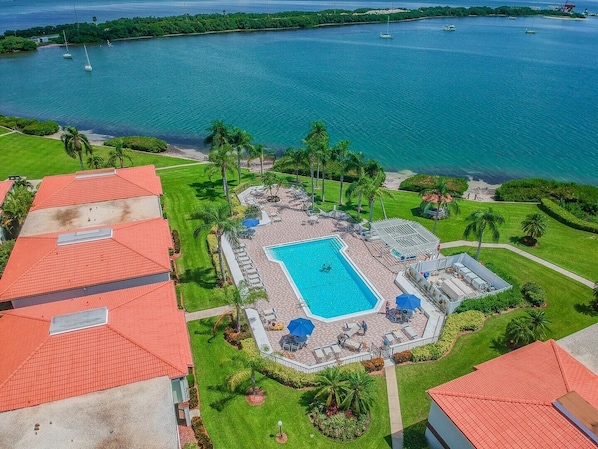 A heated pool
