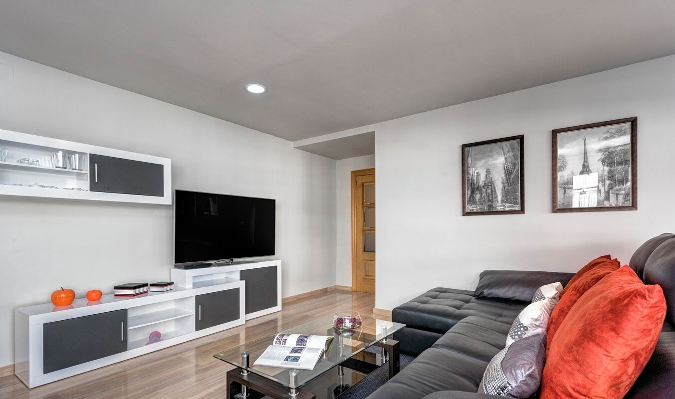 Apartment (2 Bedrooms) | Living area | 32-inch TV with cable channels
