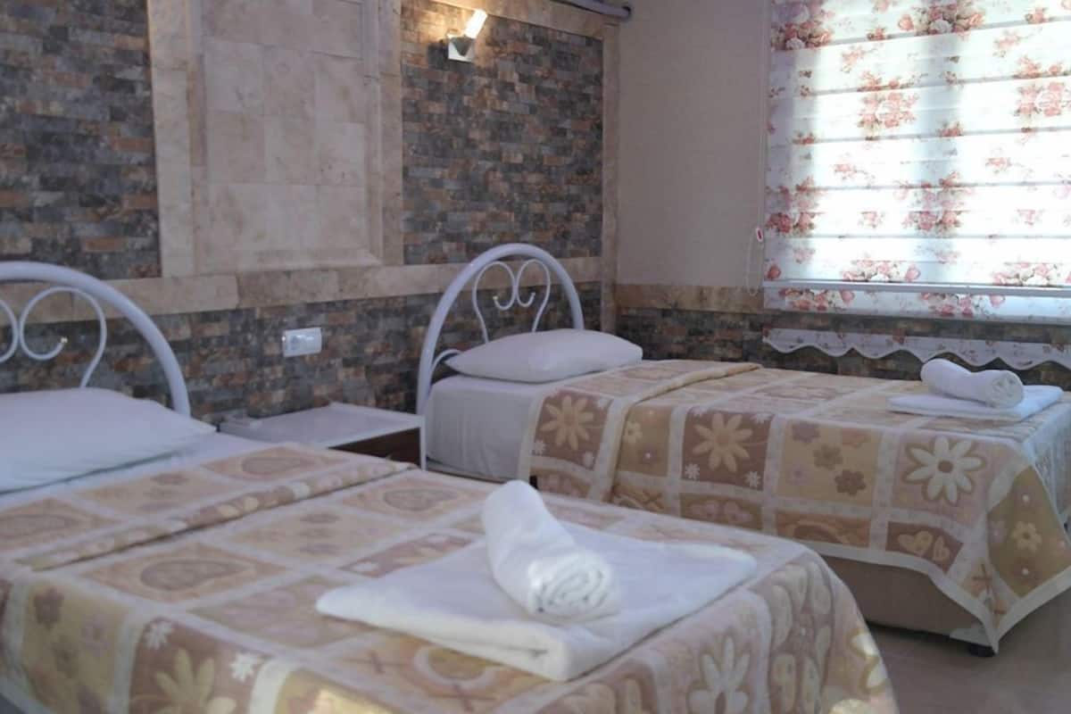 Habitación estándar con 2 camas individuales | Escritorio, tabla de planchar con plancha, wifi gratis y ropa de cama