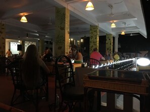 Breakfast, lunch, dinner served; seafood, beach views
