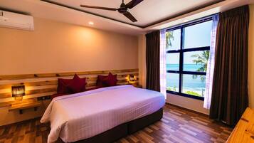 Pillowtop beds, free minibar items, in-room safe, individually furnished