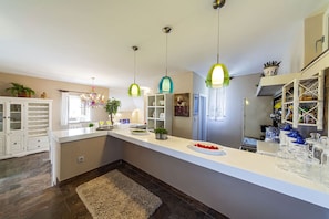Villa, Sea View | Private kitchen