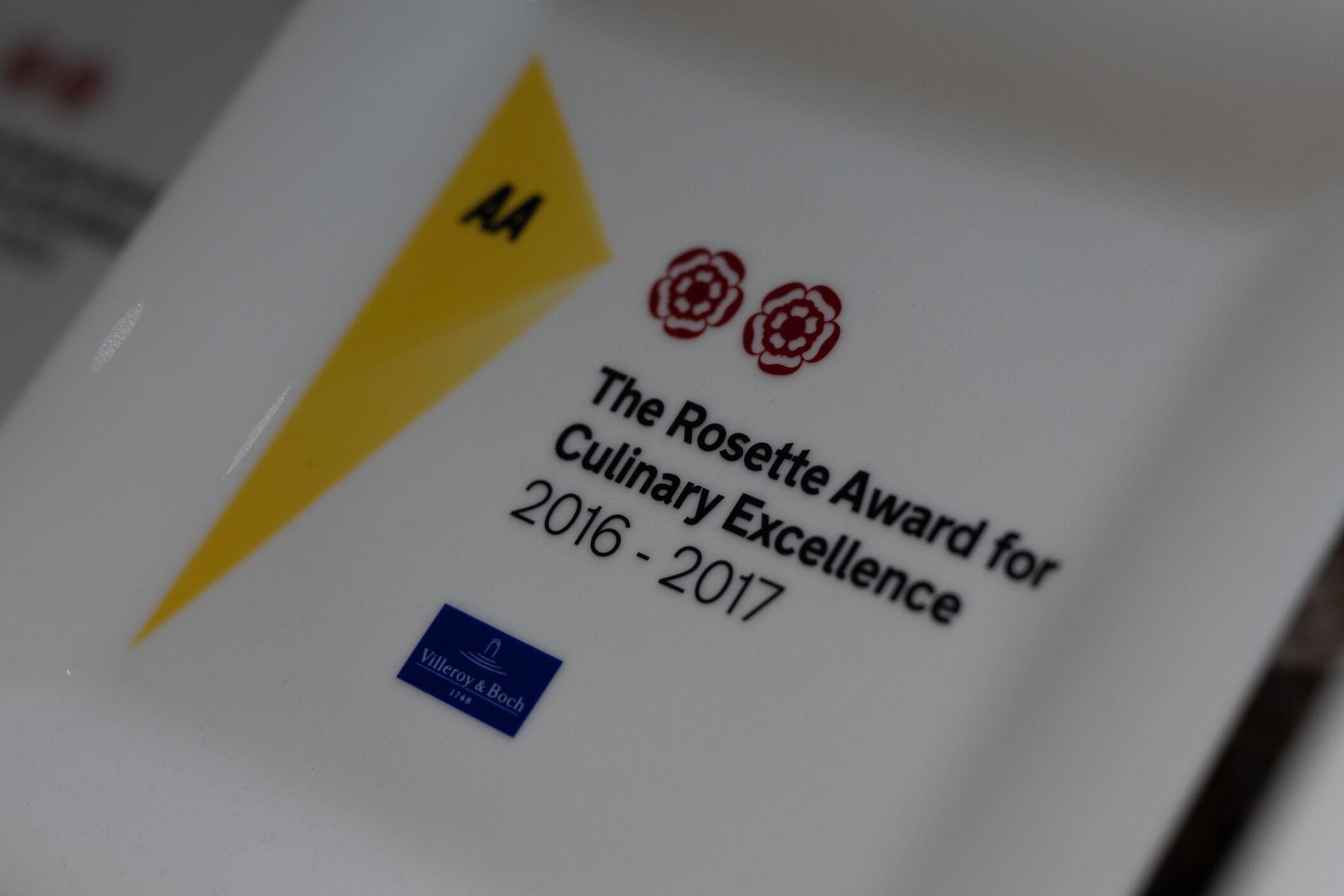 Un certificat attestant l’obtention du prix « Rosette », récompensant l’excellence culinaire en 2016-2017.