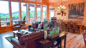 Smart TV, fireplace, video games, table football