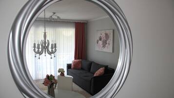 Apartment, Balcony | Living area | Flat-screen TV