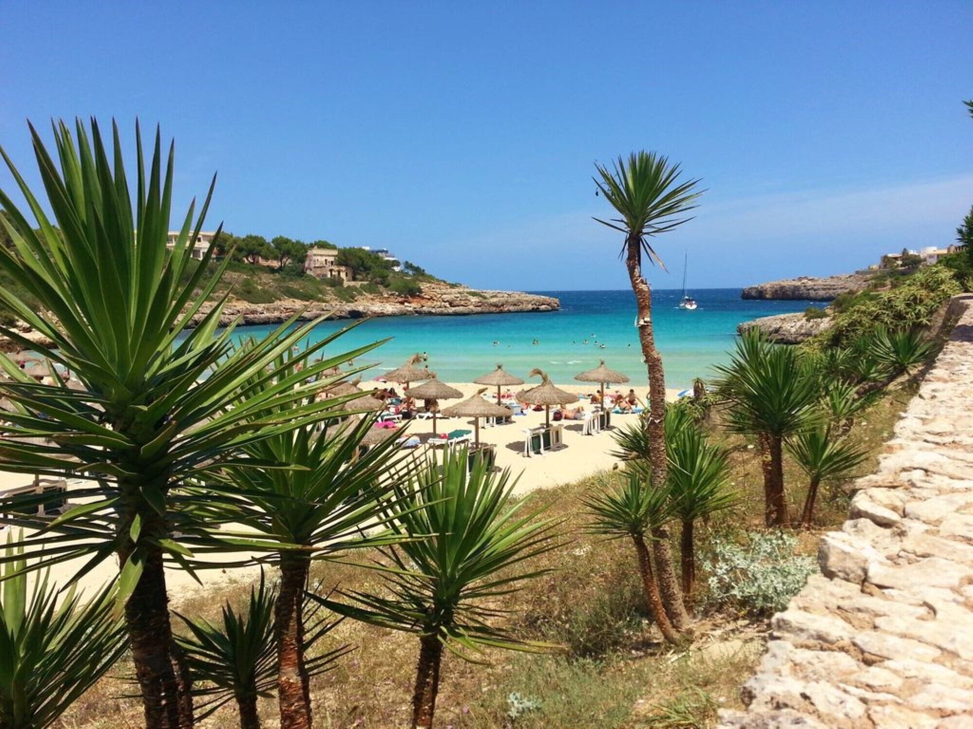 Playa en los alrededores y camastros 