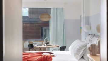 1 dormitorio, ropa de cama de alta calidad, caja fuerte