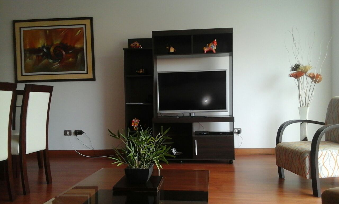 Una televisión, un reproductor de DVD