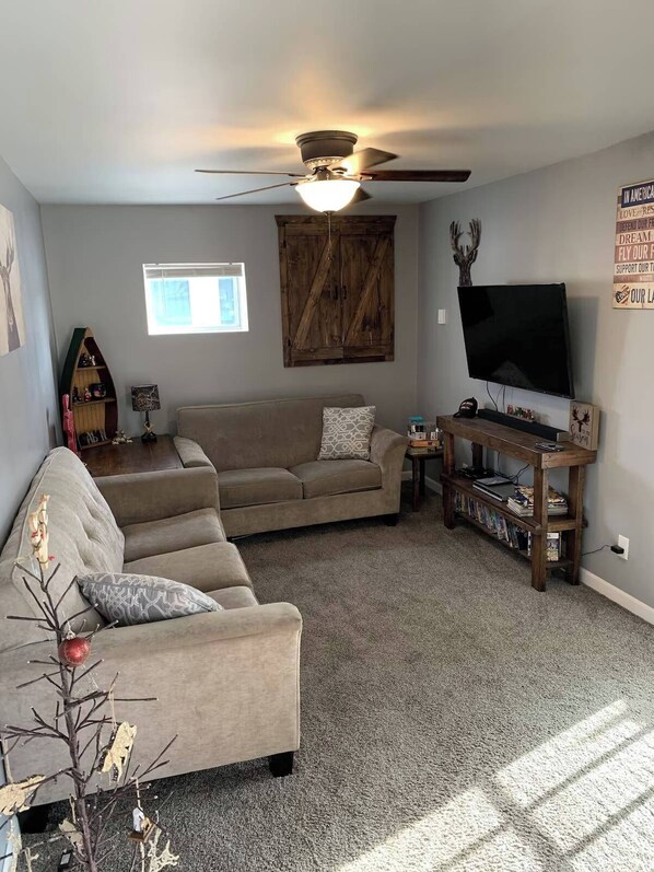 TV, video games, DVD player, stereo