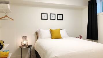 2 makuuhuonetta, silitysrauta/-lauta, vauvan matkasänky, ilmainen Wi-Fi