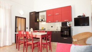 아파트, 침실 2개 | 객실 내 식사 공간