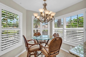 Dining - Lake View Villa with a 1 Car Garage, 2 Bedrooms in Lakeside of Naples, Fl (Naples)