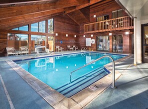 Indoor pool, a heated pool