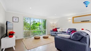 Smart TV, table football, ping pong